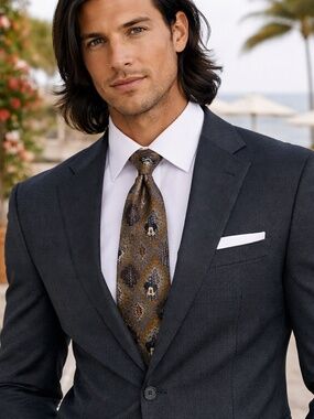 Vintage Mickey Mouse Silk Tie Disney Novelty 60”